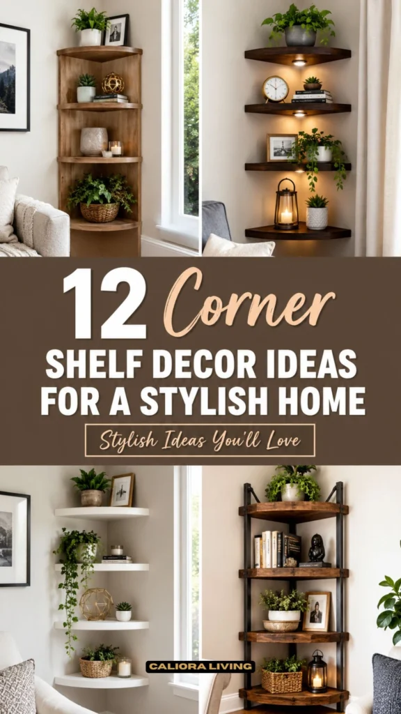 12 Stylish Corner Shelf Decor Ideas to Transform Your Home