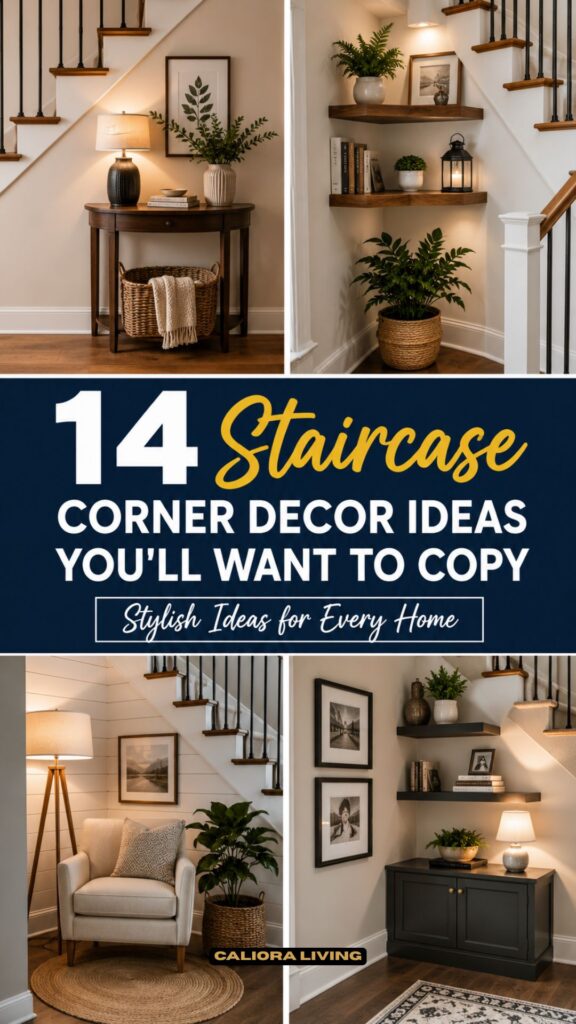14 Easy Staircase Corner Decor Ideas That Look Surprisingly Expensive