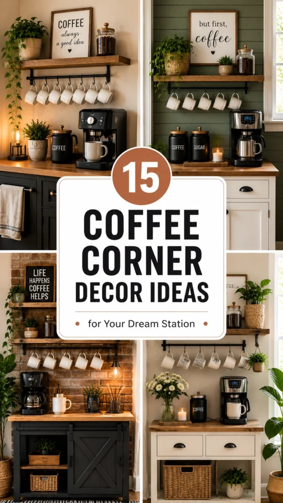 15 Coffee Corner Decor Ideas to Create Your Dream Coffee Station