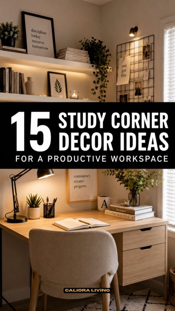 15 Study Corner Decor Ideas for a More Productive Workspace