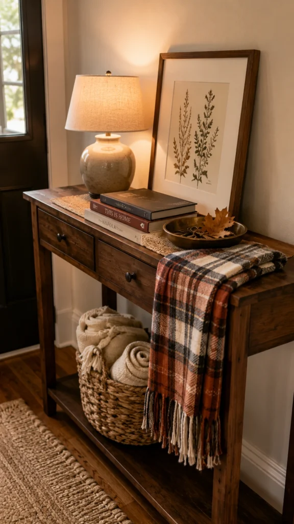 Fall Entryway Table Decor Ideas