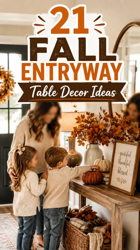 21 Fall Entryway Table Decor Ideas for a Cozy Welcome
