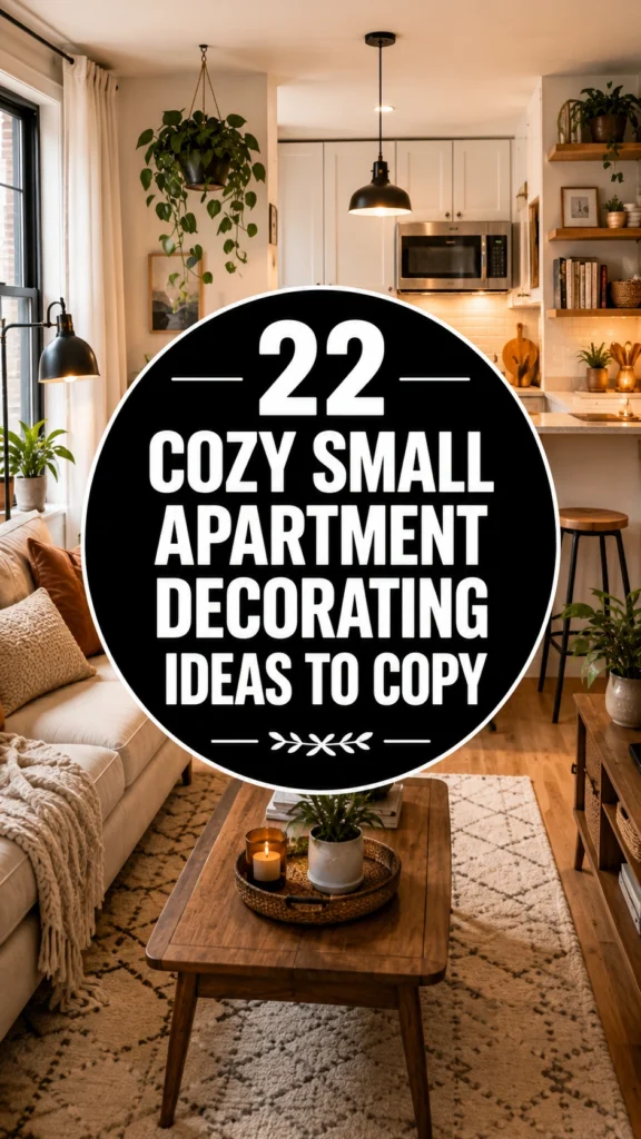 22 Cozy Small Apartment Decorating Ideas to Copy