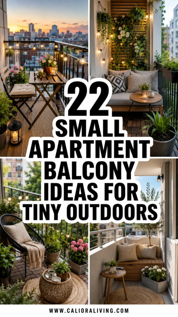 22 Small Apartment Balcony Ideas for Tiny Outdoors