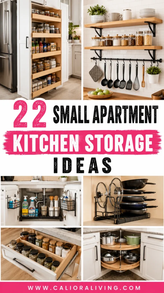 22 Small Apartment Kitchen Storage Ideas That Work