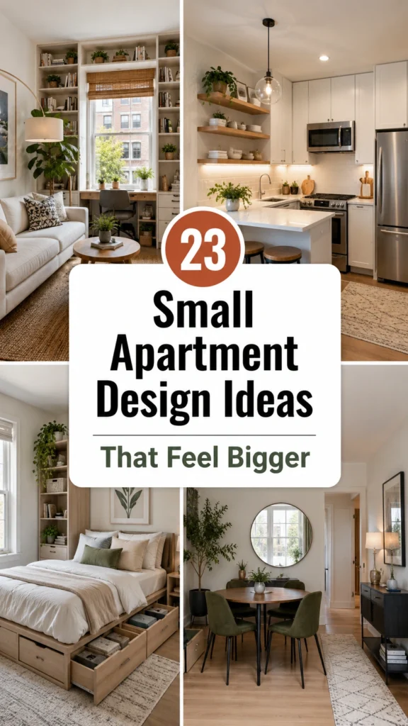 23 Small Apartment Design Ideas That Feel Bigger