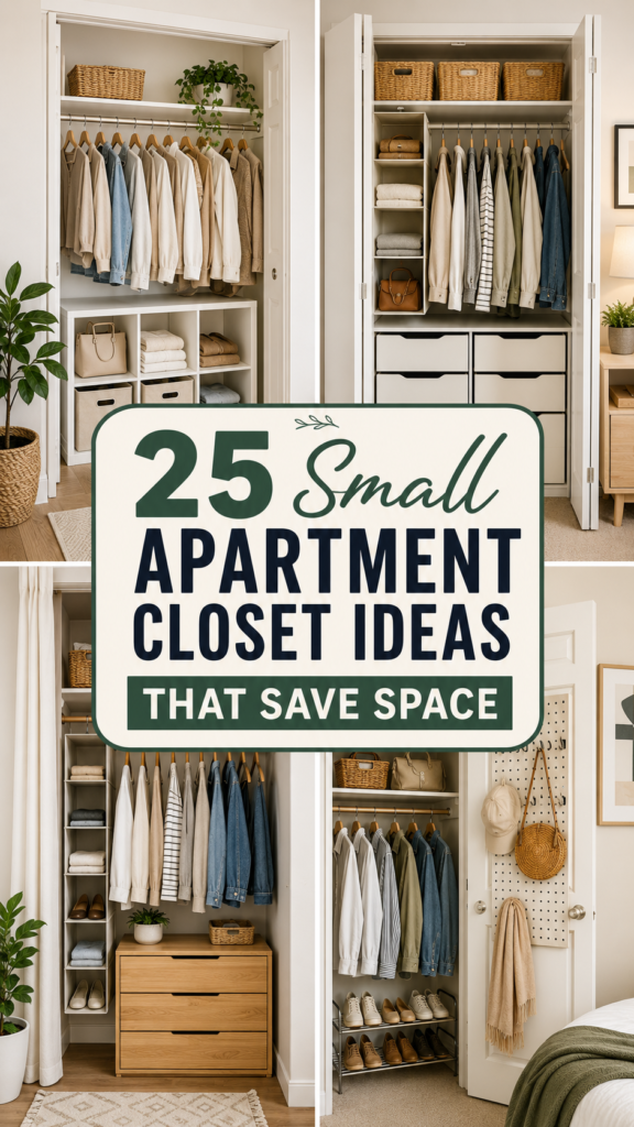 25 Small Apartment Closet Ideas That Save Space