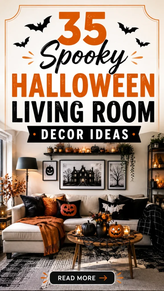 35 Spooky Halloween Living Room Decor Ideas for the Ultimate Fall Vibes