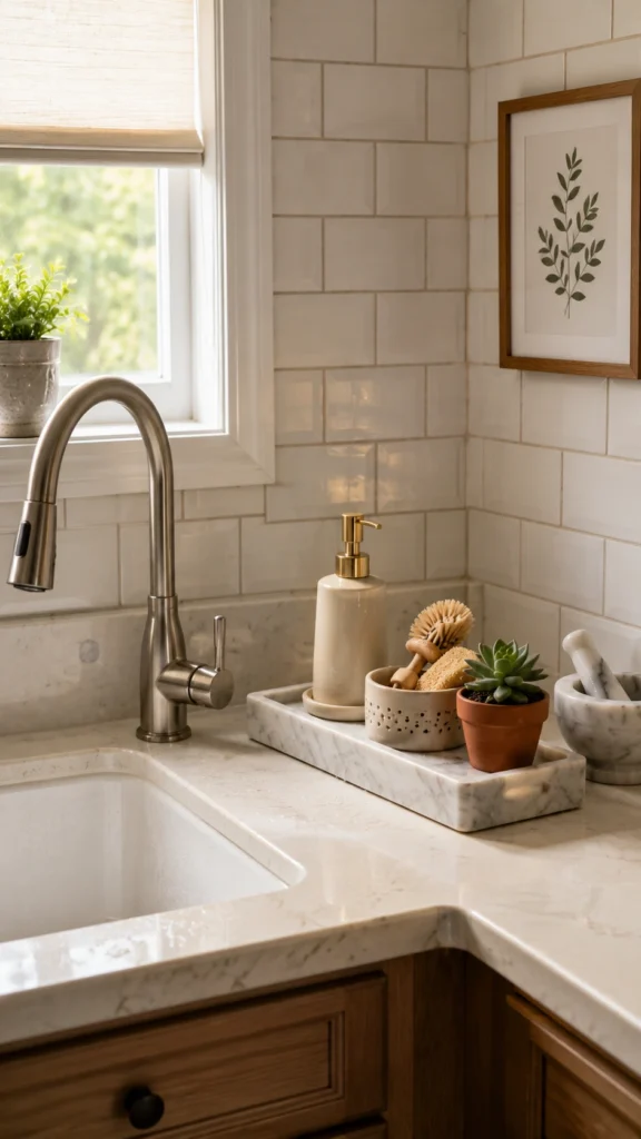 Corner Kitchen Sink Decor Ideas
