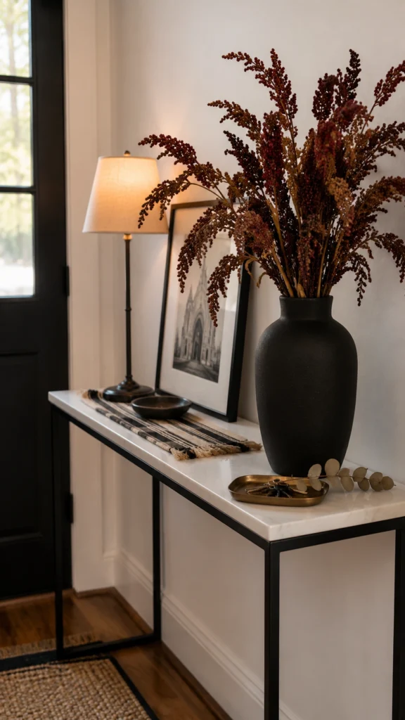 Fall Entryway Table Decor Ideas
