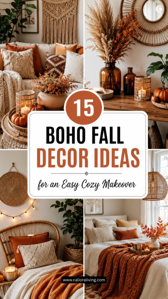 15 Boho Fall Decor Ideas for an Easy Cozy Makeover