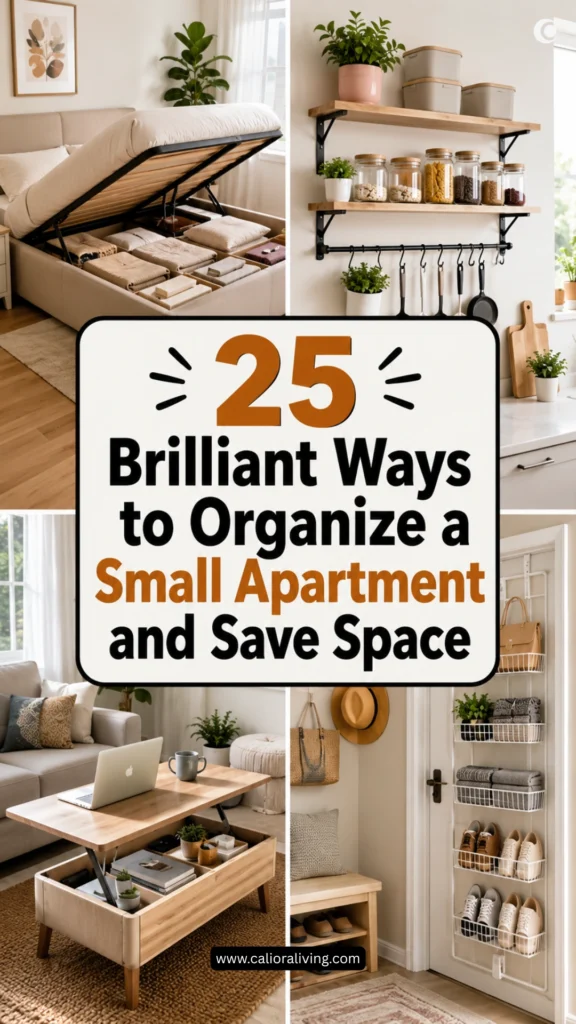 25 Brilliant Ways to Organize a Small Apartment and Save Space