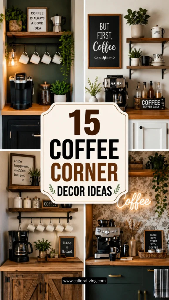 15 Coffee Corner Decor Ideas to Create Your Dream Coffee Station
