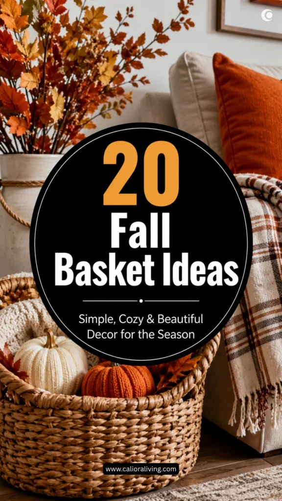 20 Fall Basket Ideas for Cozy Autumn Decor You’ll Love