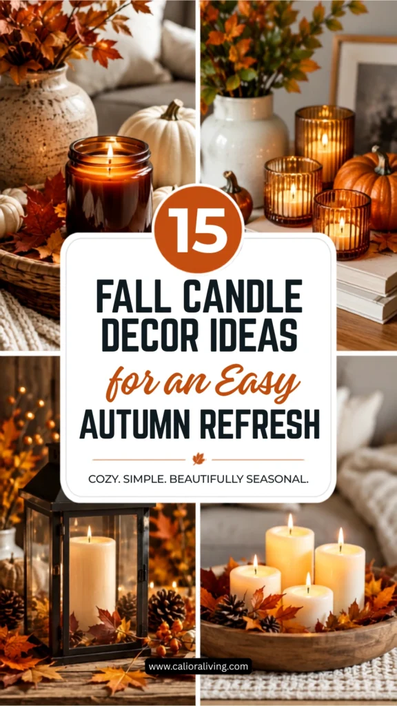 15 Fall Candle Decor Ideas for an Easy Autumn Refresh