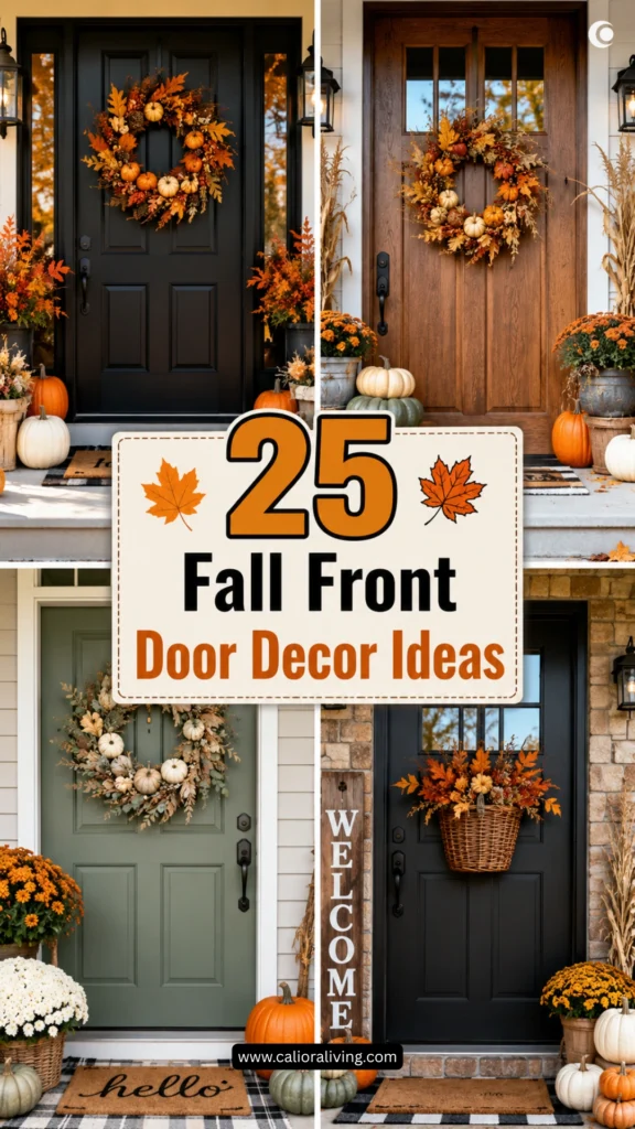 25 Fall Front Door Decor Ideas That Impress Every Guest