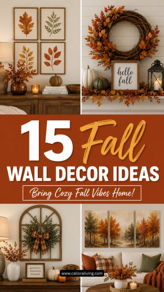 15 Fall Wall Decor Ideas for an Easy Autumn Makeover