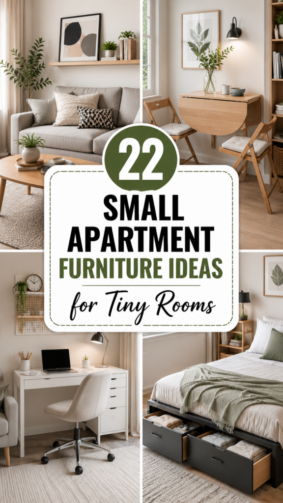 22 Small Apartment Furniture Ideas for Tiny Rooms