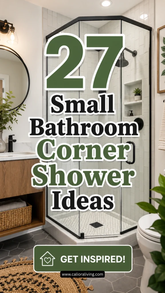 27 Small Bathroom Corner Shower Ideas You’ll Want to Copy This Year