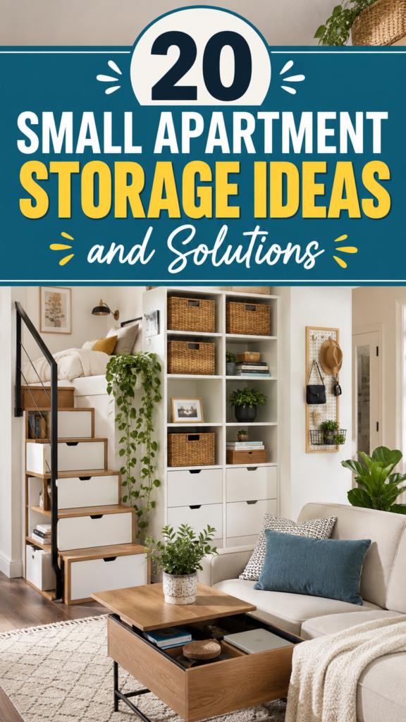 20 Small Apartment Storage Ideas and Solutions